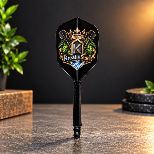 K-Flex bedruckt mit unserem Darts-Logo